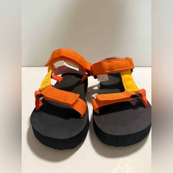 H&M Orange Pink and Yellow Strappy Sandals - Picture 5 of 10